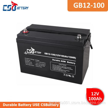 CSBattery 12V 100Ah long-storage AGM battery